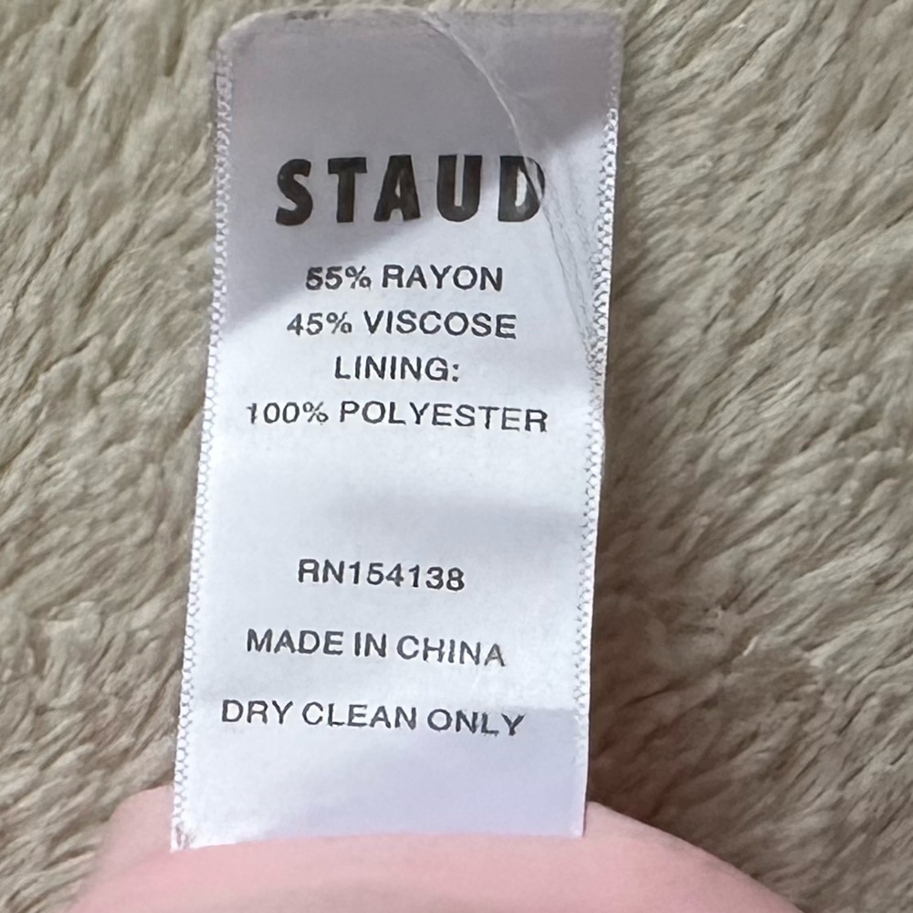 STAUD abstract peach blosson jumpsuit - Picture 10 of 10